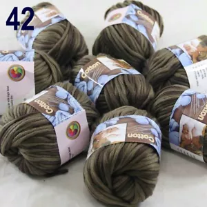 Sale 8SkeinsX50gr Soft Worsted Cotton Rugs Crocheted Hand Knitting Yarn 42 - Foto 1 di 12