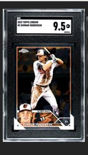 2023 Topps Chrome Gunner Henderson Rookie Card Orioles #2 SGC 9.5 Gem MINT RC