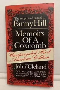 MEMOIRS OF A COXCOMB by JOHN CLELAND. 1st unexpergated American PB edition 1963 - Picture 1 of 7
