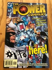 POWER COMPANY #1 - SIGNED ON COVER BY TOM GRUMMETT AND KURT BUSIEK APRIL 2002