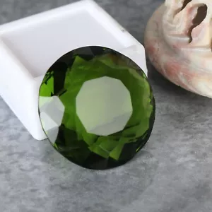 AAA+ Green Peridot 68.45 Ct. Faceted Round Cut Loose Gemstone For Ring & Pendant - Picture 1 of 5