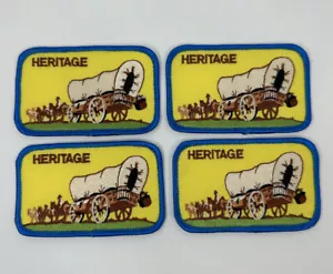 Lot Of 4 - Girl Scouts Heritage Horse & Wagon Iron-on Patch - Unofficial - Picture 1 of 2