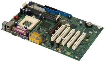 Motherboard Fujitsu D1219-A32 GS3 Socket 370 3xSDRAM 5xPCI AGP VGA Lan Sound - Image 1 of 3