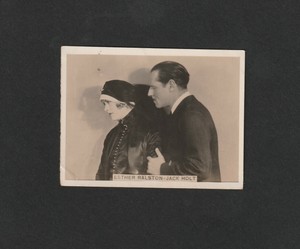 1920s ESTHER RALSTON & JACK HOLT #P-18 CRACK Cigarettes Film Stars card Uruguay