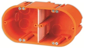 2 Stück Kopp 2-fach Unterputzdose Hohlwanddose Durchm. 63/68mm 60mm tief Orange - Bild 1 von 3