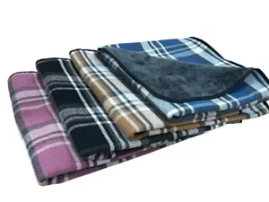 PnH® Sofa, Haustier Überwurf Kuschel Teddy Fleece Decke, Chilton Karo Design 150 x 100 cm - Bild 1 von 9