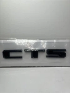 Cadillac CTS V Rear Trunk Decklid Letter Badge Emblem Nameplate Sport Black NEW - Picture 1 of 3