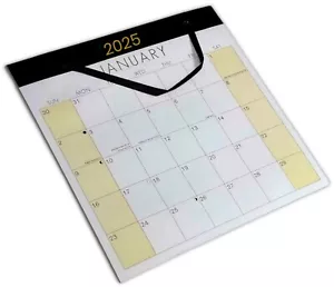 2025 MONTH TO VIEW MEDIUM PLANNER QUALITY CALENDER WALL RIBBON HANGING PLANNER - Picture 1 of 7
