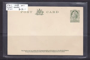 1953 3d QEII DIE1 LIGHT GREEN POSTAL CARD TYPE 6 MINT P41 - Bild 1 von 1