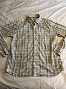 Men’s Fat Face ‘Life Is Out There’ White Check Long Sleeve Shirt In Large - Picture 1 of 15