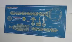 2001 A Space Odyssey Poster # 1 Project Jupiter Schematic U.S.S. Discovery - Picture 1 of 3
