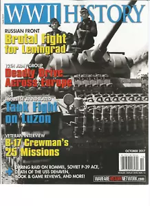 WWII HISTORY MAGAZINE OCTOBER 2017. RUSSIAN FRONT BRUTAL FIGHT FOR LENINGRAD - Picture 1 of 1