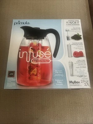 Primula Chill Core Pitcher 2.7 L Fruit/Tea Infuser Flavor-It Beverage.       ZZ - Image 1 of 4