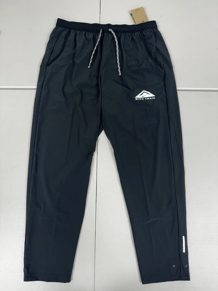 Nike Trail Dawn Range Dri-Fit Black Running Pants DX0855-010 Men’s Size L