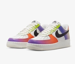 Nuove Nike Air Force 1 Low 07 sfumate viola arancione FD0801-100 donna 8 - Foto 1 di 8