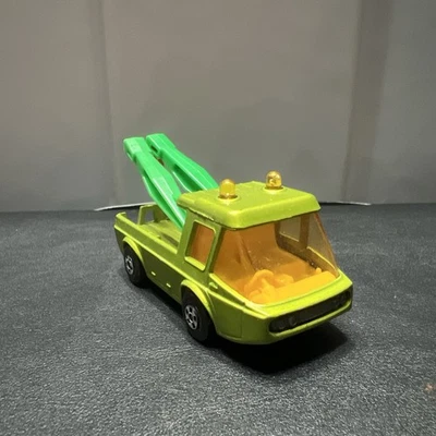 Matchbox Superfast Tow Joe Lesney 1972 No.74 Green Tow Truck boom missing 1 hook - Image 1 of 4