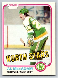 1981-82 O-PEE-CHEE HOCKEY AL MACADAM MINNESOTA NORTH STARS #163 - Picture 1 of 2