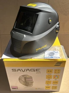 Esab Savage A41 Welding Grinding Black Headshield Helmet Digital ADF BRAND NEW - Picture 1 of 7