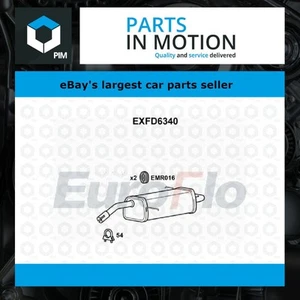 Exhaust Back / Rear Box fits FORD FIESTA Mk6 1.6 2008 on EuroFlo 1521749 1540181 - Picture 1 of 2