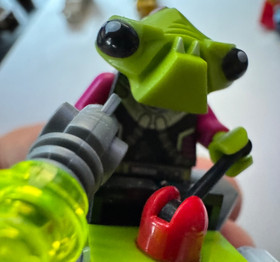 Alien Defender 7050 Alien Hoverbike Prototype Used to design the Game - Glued