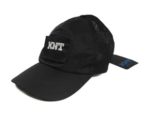 KNT Kiton $ 450 neu mit Etikett schwarz weiß bestickt Baumwolle Baseballkappe Mütze Druckknopflasche - Bild 1 von 5