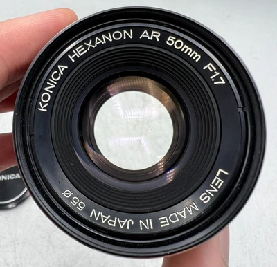 Lente de montaje Konica Hexanon AR 50 mm F1,7 Konica AR para cámaras SLR/sin espejo Foto 1 de 4