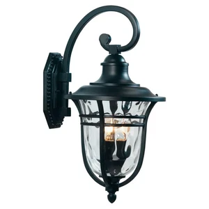 Linterna de pared descendente Oaks Lighting Thirsk grande 3 luces negra 53 cm IP44 - Imagen 1 de 4