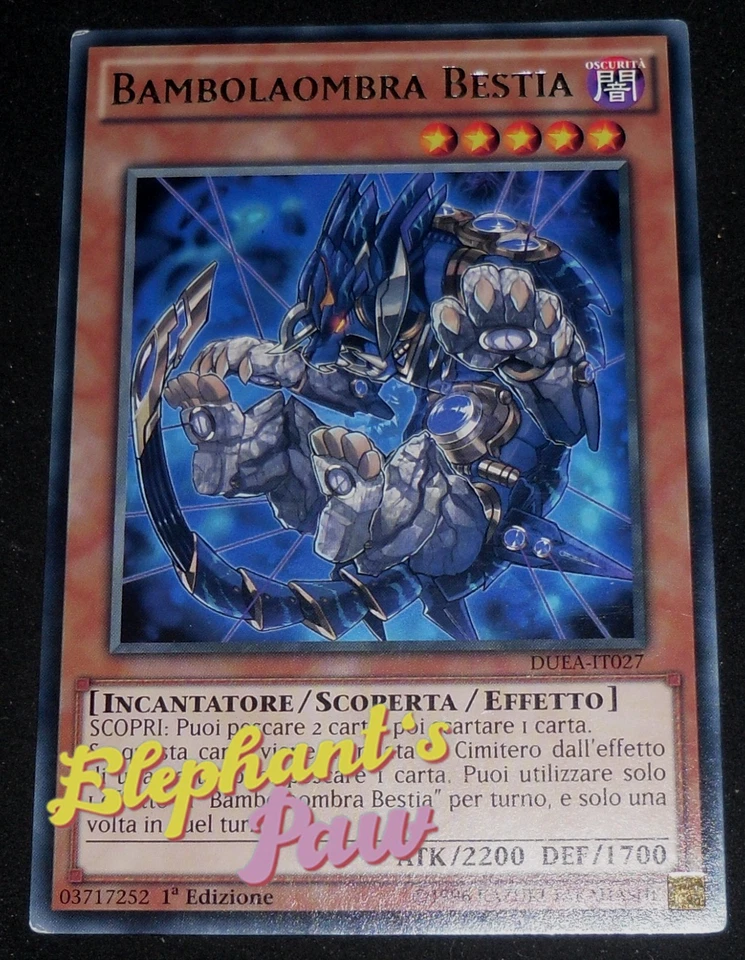 Yugioh - Bambolaombra Bestia RARA - DUEA-IT027 1° Edizione - Immagine 1 di 1