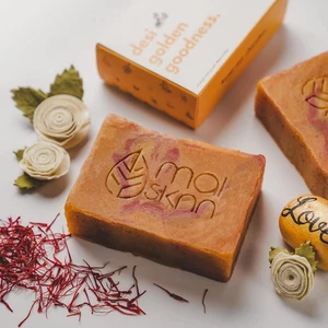 Kesar Chandan Soap 100g Pack of 1 – Anti-Acne, Anti-Aging, Natural & Handmade - Picture 1 of 18