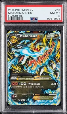 2014 POKEMON XY FLASHFIRE #69 M CHARIZARD EX PSA 8 - Image 1 of 2