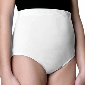 NEW Danskin Girl's Medium 8-10 White Cheer Dance Brief Trunk Underpants Panty - Picture 1 of 3