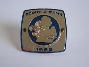 1966 Detroit Area Council Scout-O-Rama Boy Scout Neckerchief Slide - Picture 1 of 7
