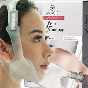 Double Chin Reducer Anti Wrinkle Face Neck Lift V-Line Shape 5 Masks and Belt - Picture 1 of 9