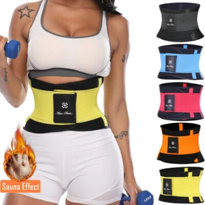 Mujeres Entrenador de Cintura Sauna Neopreno Cinturón de Sudor Control de Barriga Yoga Gimnasio Formador Corporal - Imagen 1 de 27