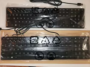 NEW Genuine HP Keyboard 803181-001 USB Slim KB Win 8 US Black - Picture 1 of 2