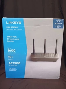 Linksys Max-Stream Dual-Band AC1900 Wi-Fi 5 Router ~ EA7430 Streaming & Gaming - Picture 1 of 16