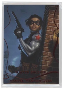 2022 Marvel Masterpieces 1/1 RED SPECTRUM #52 WINTER SOLDIER Red Foil Card - Picture 1 of 2