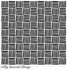 Estampilla de fondo de goma pegajosa de My Favorite Things - Crosshatch - Retirada - Imagen 1 de 1