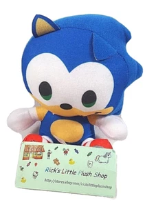 Sonic the Hedgehog 5" Blue Head Doll Plush Toy Stuffed Animal Video Game Sega - Picture 1 of 4