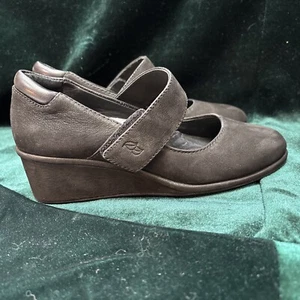 Neu mit Etikett Nurture Damenschuhe schwarzes Leder Wildleder Größe 6,5 - Bild 1 von 10