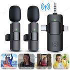 3.5mm Mini Lavalier Wireless Microphone Audio Video Recording For Android/iphone