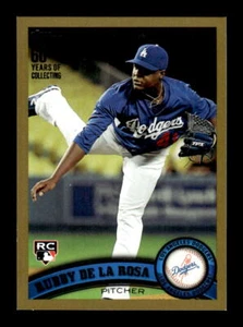 2011 Topps Update Rubby De La Rosa Gold #US209 SN - Picture 1 of 2
