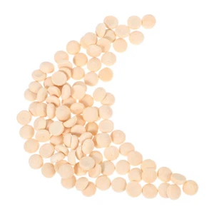 100 Pcs Wooden Beads and Balls Diy Charms for Jewelry Making Crafting - Picture 1 of 12