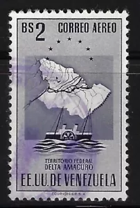 Venezuela: 1951; Delta Amacuro, Scott C454, High value, used, clean, EBDA028 - Picture 1 of 2