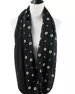 FASHION POLKA DOT PRINT INFINITY SCARF NEW LOOK VERY CUTE SCARF - Picture 1 of 3