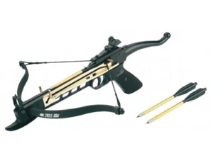 27 Bolts + PRO METAL Cobra Self Cocking Tactical Crossbow Pistol 80lb Draw - Picture 1 of 3