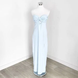 Maurie And Eve Northern Sky Maxi Dress Strapless Backless Sky Blue Size 8 New - Picture 1 of 12