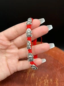 Wealth Inviting Money Frog Toads Adjustable String Bracelet Lucky Feng Shui Pro - Picture 1 of 9