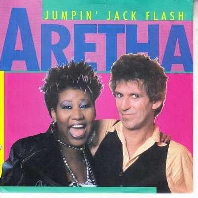 ARETHA FRANKLIN  Jumpin' Jack Flash PICTURE SLEEVE 7" 45 rpm vinyl record NEW - Image 1 of 3