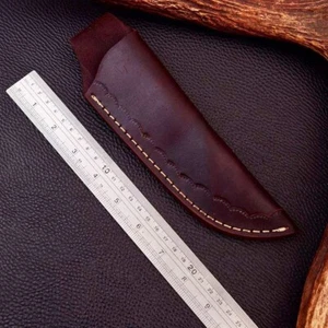 GENUINE LEATHER SHEATH CUSTOM HANDCRAFT FOR FIXED BLADE KNIFE / HOLSTER 1305 - Picture 1 of 4